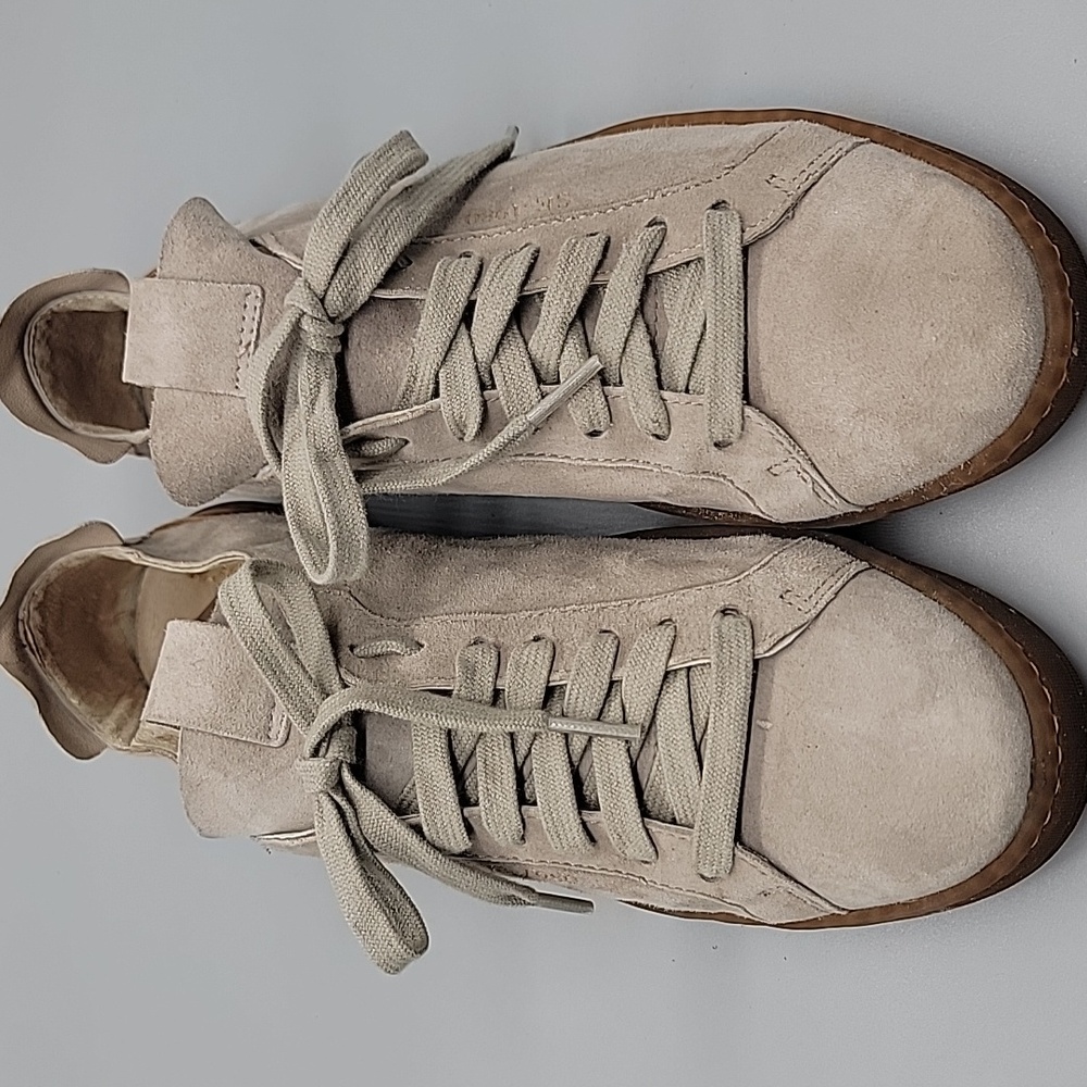 Sam Edelman Reve Tan Suede & Leather Sneakers